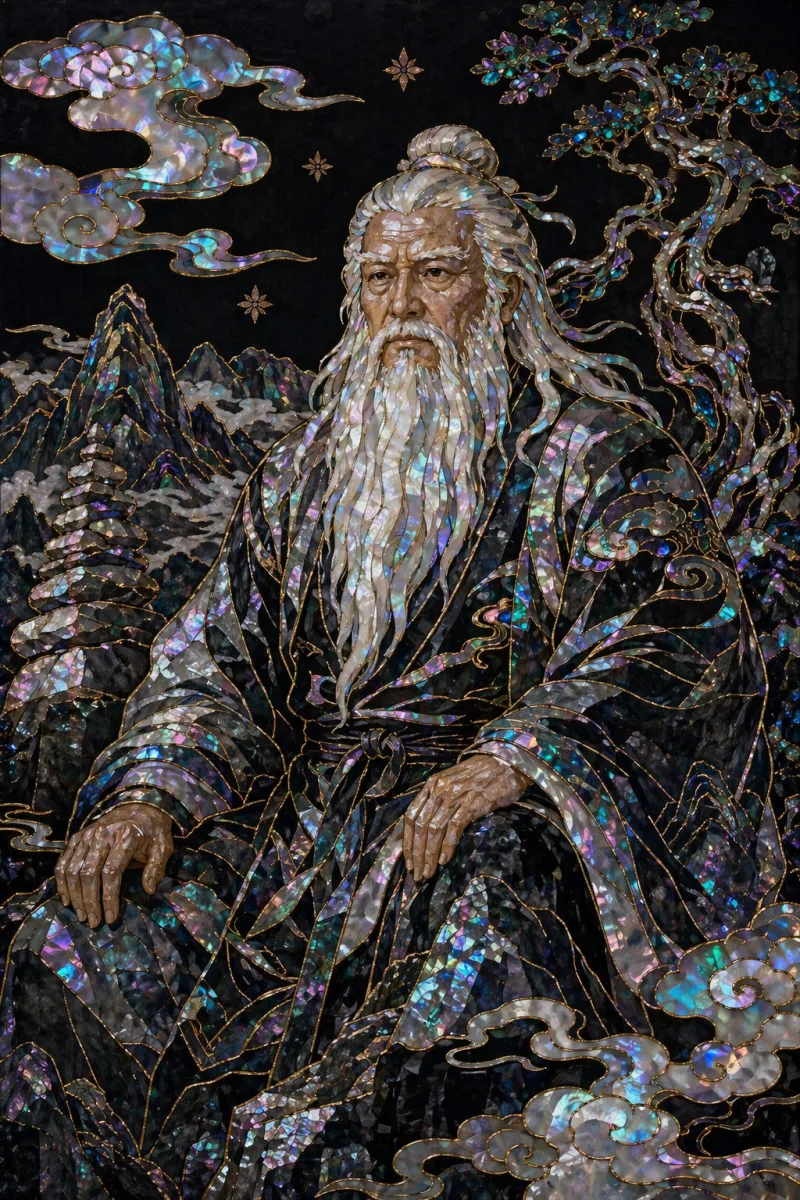 태백산신 무신도