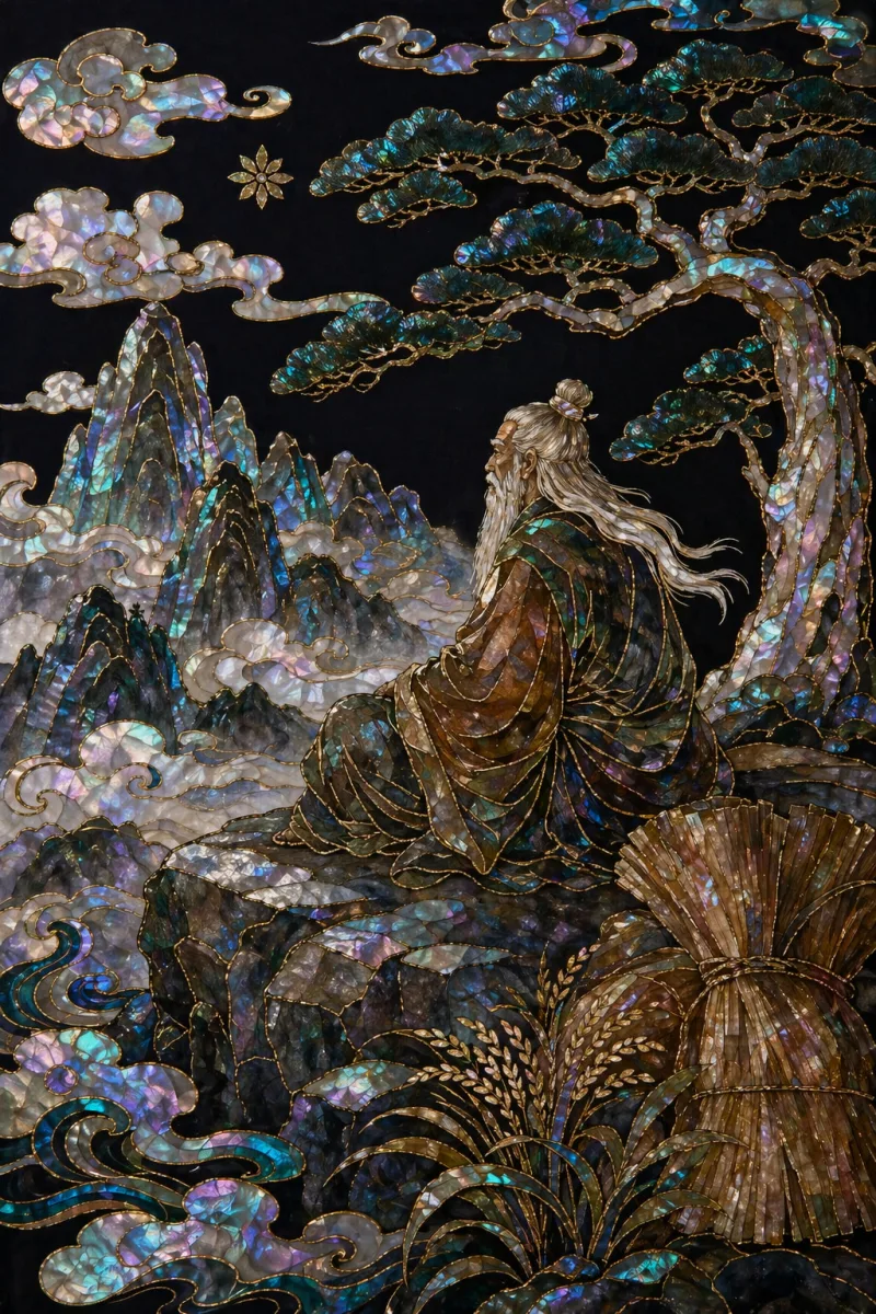 속리산신 무신도