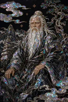 태백산신 무신도